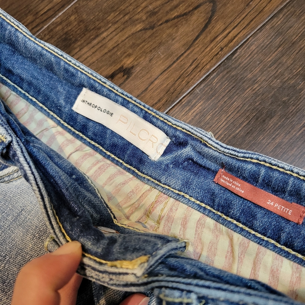 Anthropologie Distressed Jean Shorts - Picture 2 of 8